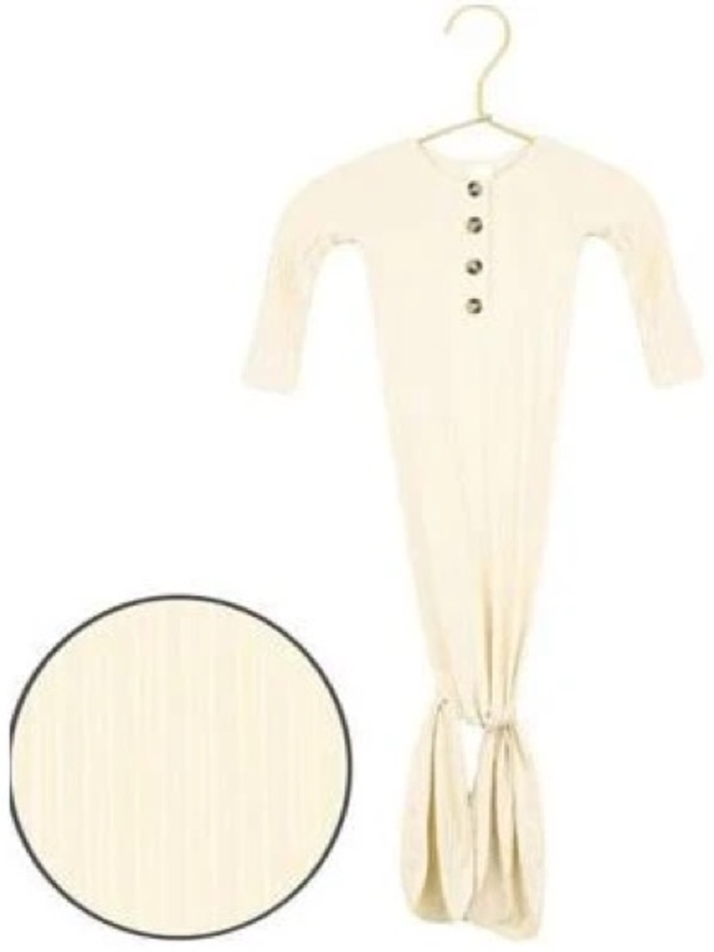 Lou Lou yellow Knotted Baby Gown